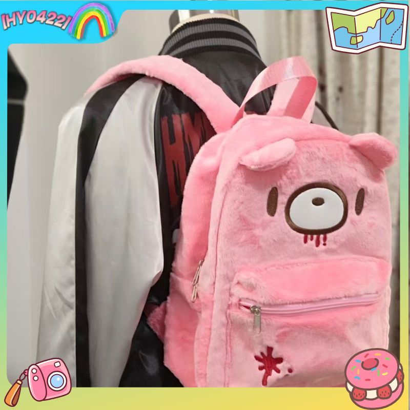 Women'S Xl Bags - Zaino Carino Gloomy Bear Rosa Grande
