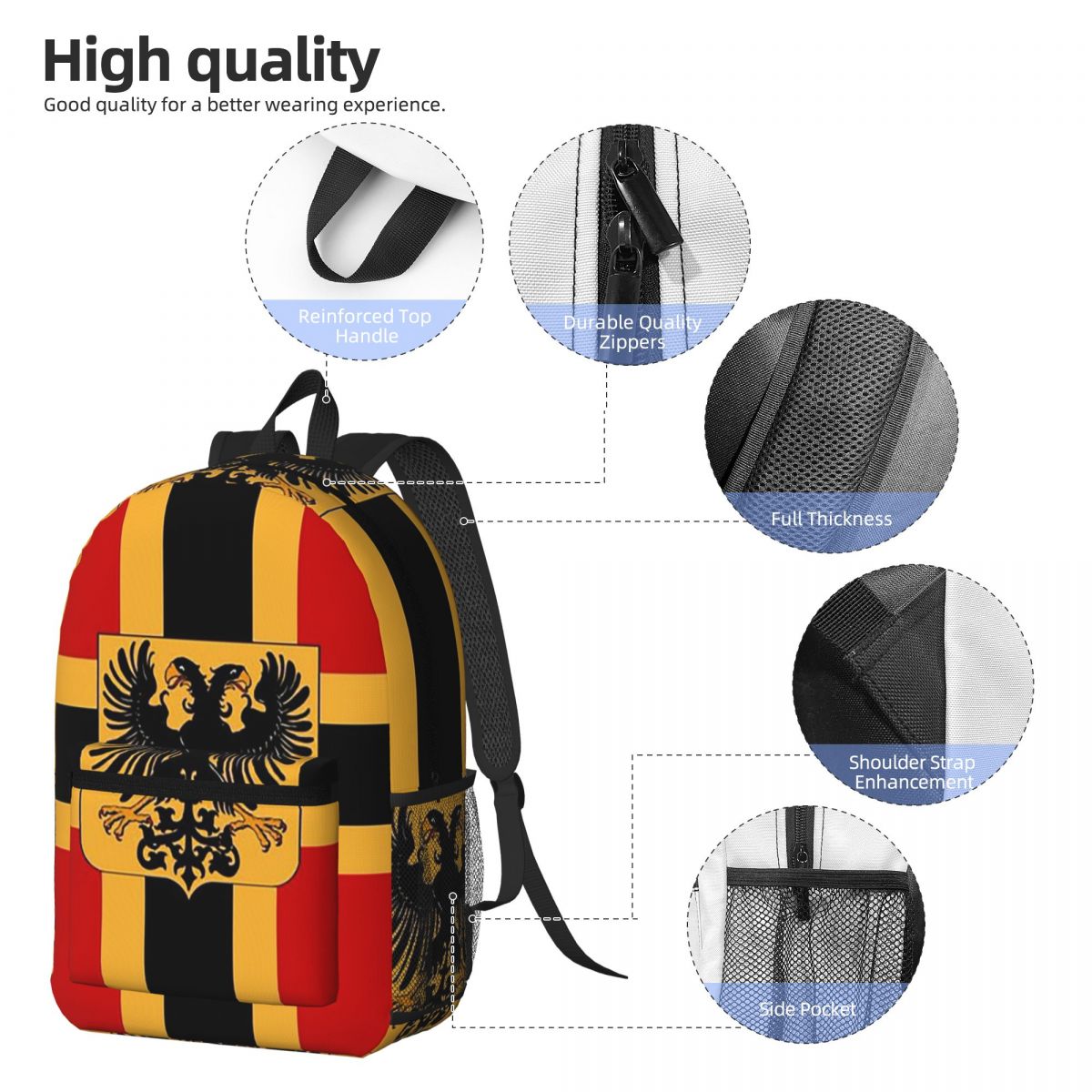 Zaino con bandiera dell'impero - Women Bags Germany recensione e prezzo