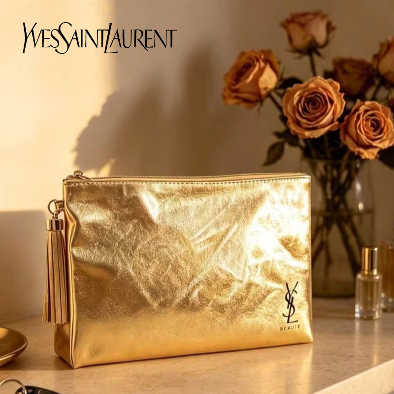 Borsa Cosmetica Dorata YSL, Po - Women Bags Ysl recensione e prezzo